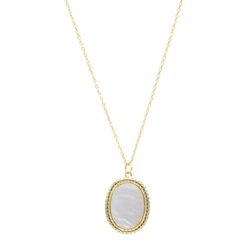 Mother of pearl embedded necklace 